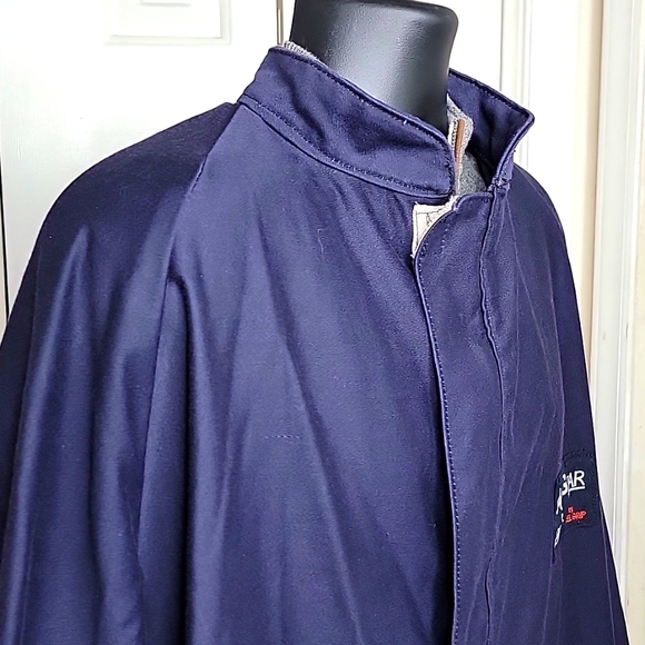 Arc Gear by Steel Grip Fire Resistant Jacket Size Large Navy Blue - Picture 4 of 7